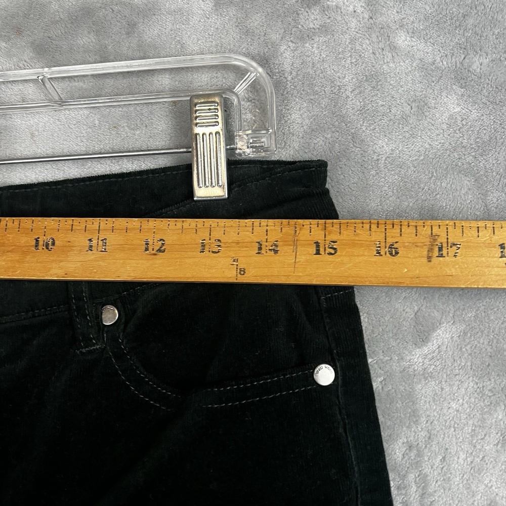 Well Worn Women Pants High Rise Corduroy Size 8 Olive Green Classy Elegant - Picture 5 of 12